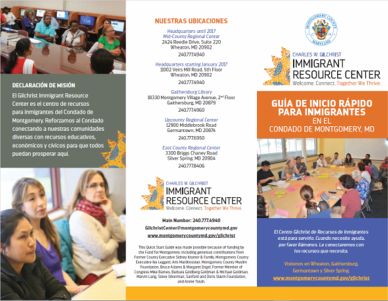 Gilchrist Center Guía De Inicio Rápido Para Inmigrantes - Español